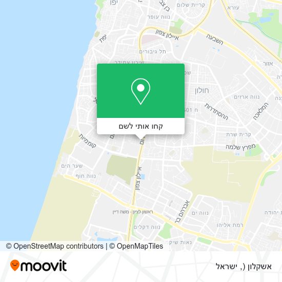 מפת אשקלון