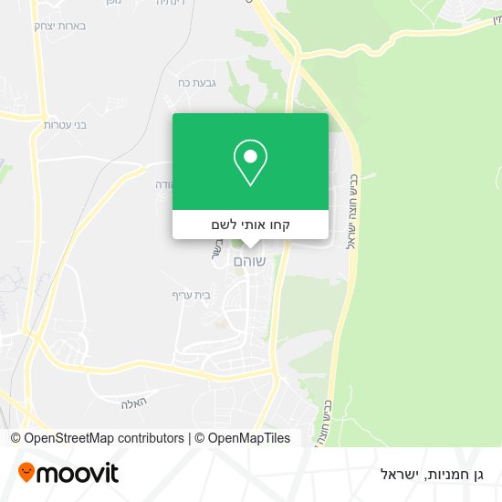 מפת גן חמניות