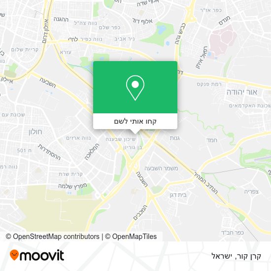 מפת קרן קור