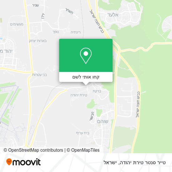 מפת טייר סנטר טירת יהודה