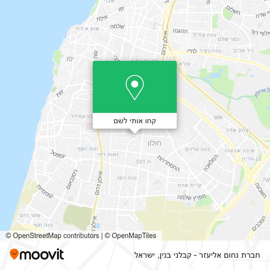 מפת חברת נחום אליעזר - קבלני בנין