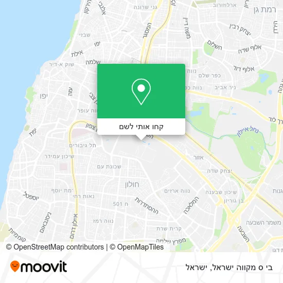 מפת בי ס מקווה ישראל