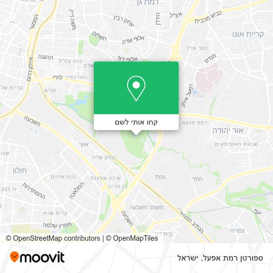 מפת ספורטן רמת אפעל