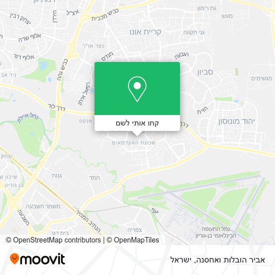 מפת אביר הובלות ואחסנה
