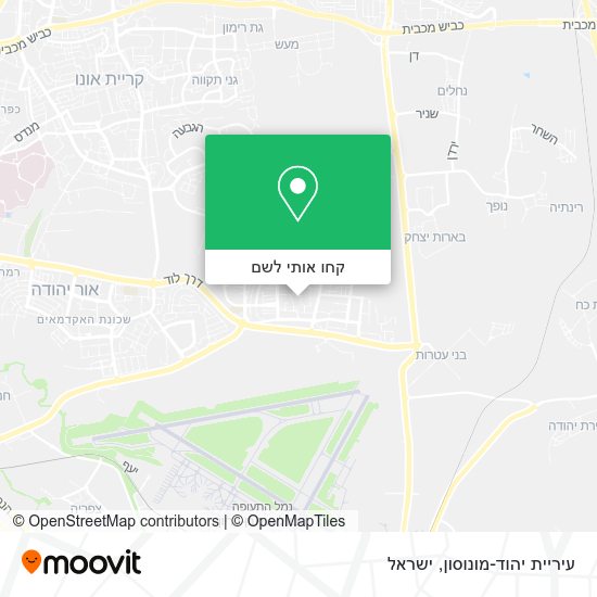 מפת עיריית יהוד-מונוסון
