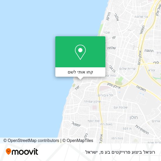 מפת רוניאל ביצוע פרוייקטים בע מ