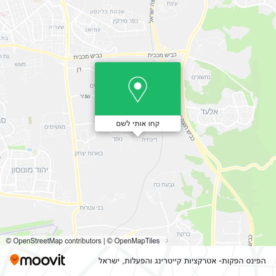 מפת הפינס הפקות- אטרקציות קייטרינג והפעלות