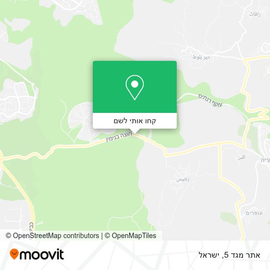 מפת אתר מגד 5