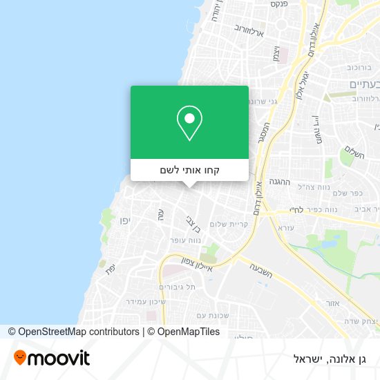 מפת גן אלונה