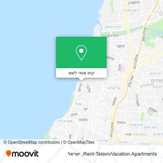 מפת Rent-TelavivVacation Apartments