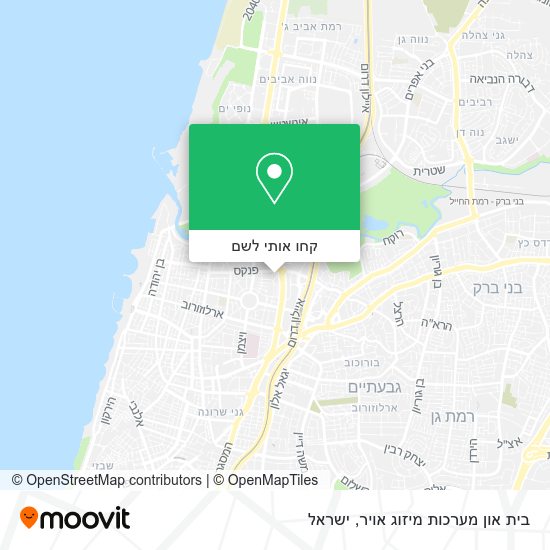 מפת בית און מערכות מיזוג אויר
