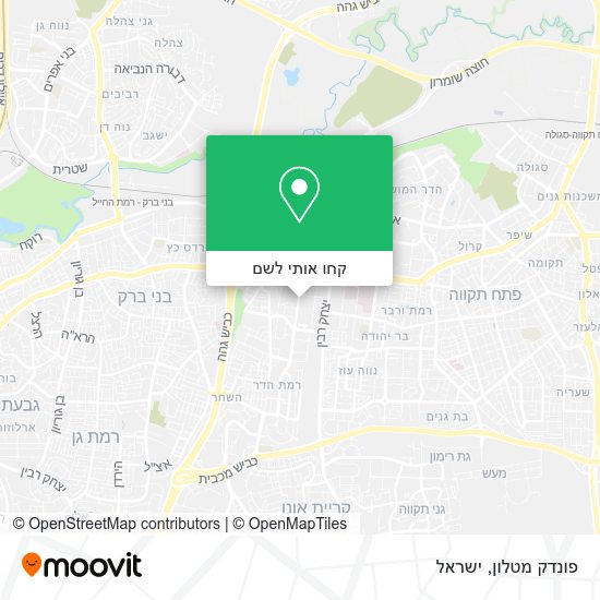 מפת פונדק מטלון