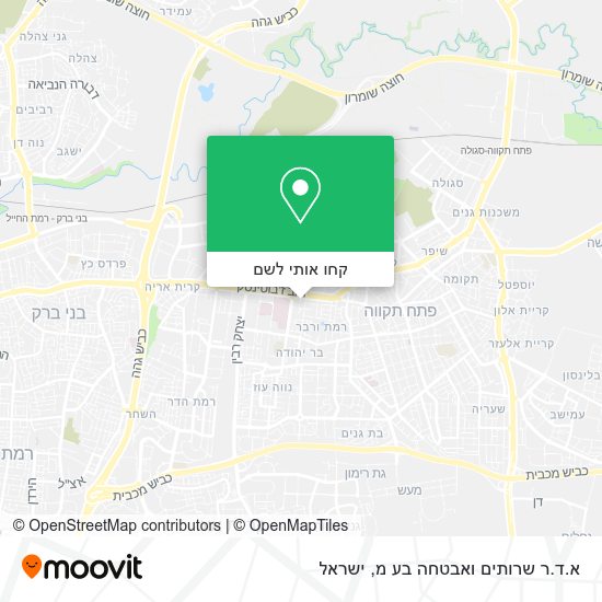 מפת א.ד.ר שרותים ואבטחה בע מ