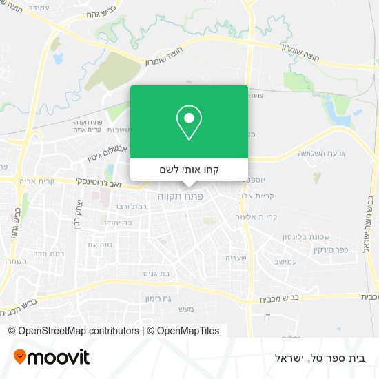 מפת בית ספר טל