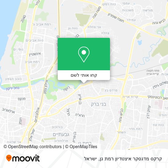 מפת קרקס מדגסקר איצטדיון רמת גן