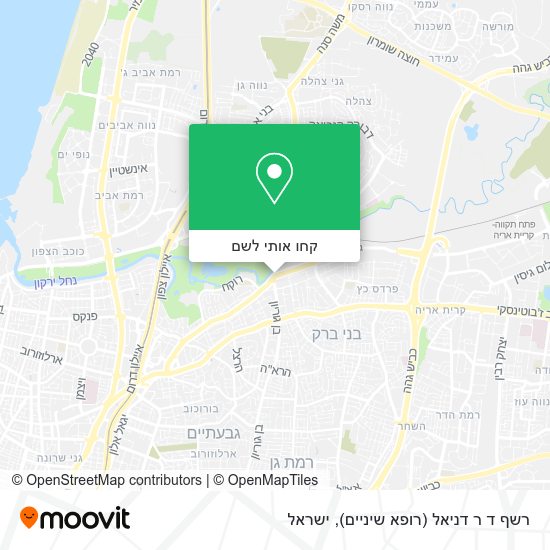 מפת רשף ד ר דניאל (רופא שיניים)