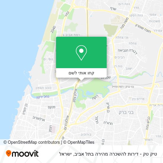 מפת טיק טק - דירות להשכרה מהירה בתל אביב