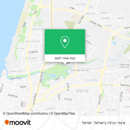 מפת איגוד הג'ודו בישראל
