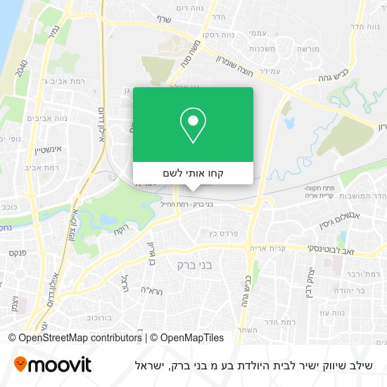 מפת שילב שיווק ישיר לבית היולדת בע מ בני ברק