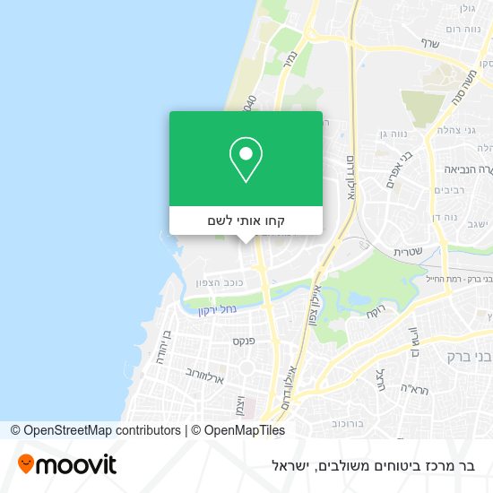 מפת בר מרכז ביטוחים משולבים