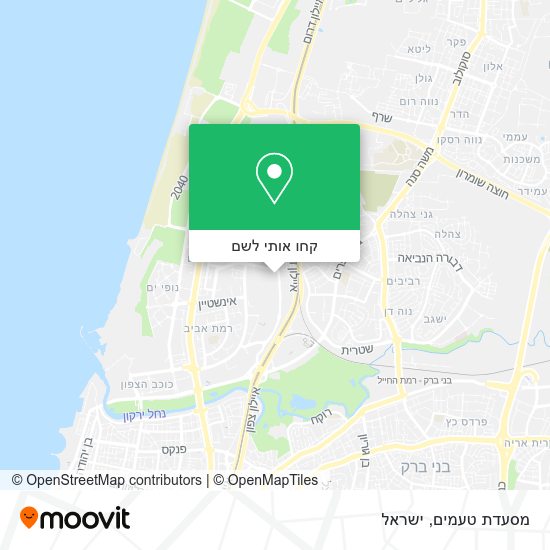 מפת מסעדת טעמים