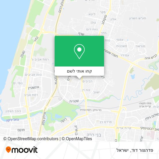 מפת פדהצור דוד