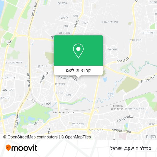 מפת סנדלריה יעקב