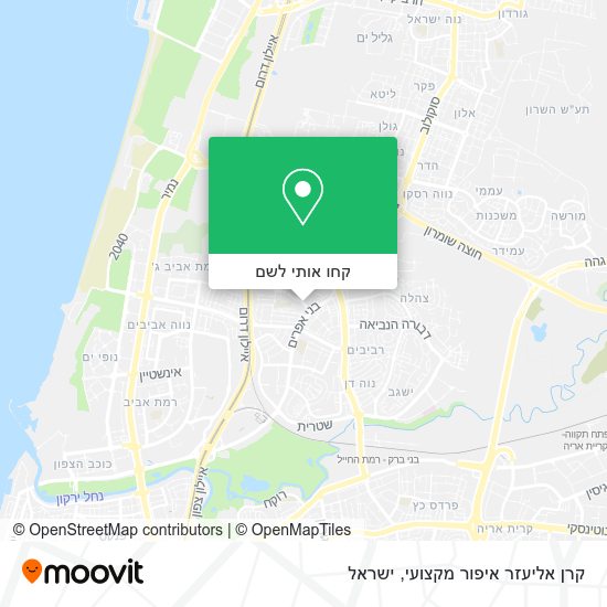 מפת קרן אליעזר איפור מקצועי