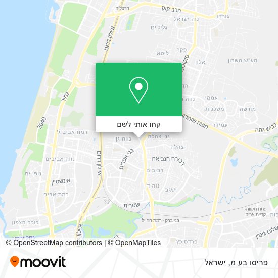 מפת פריסו בע מ