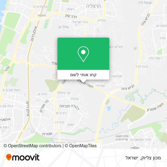 מפת מכון צליוק