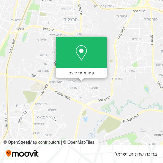 מפת בריכה שרונית