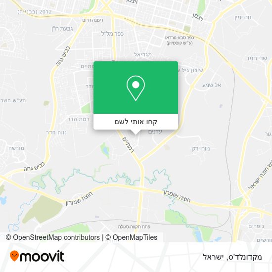 מפת מקדונלד'ס