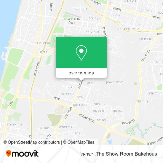 מפת The Show Room Bakehous