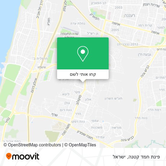 מפת פינת חמד קטנה