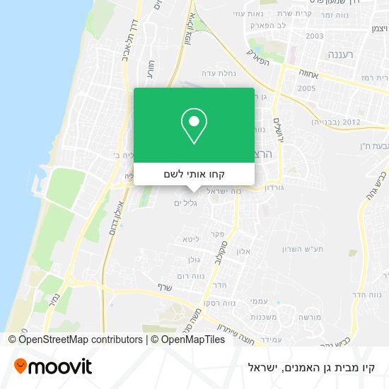 מפת קיו מבית גן האמנים