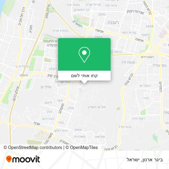 מפת ביגר ארנון