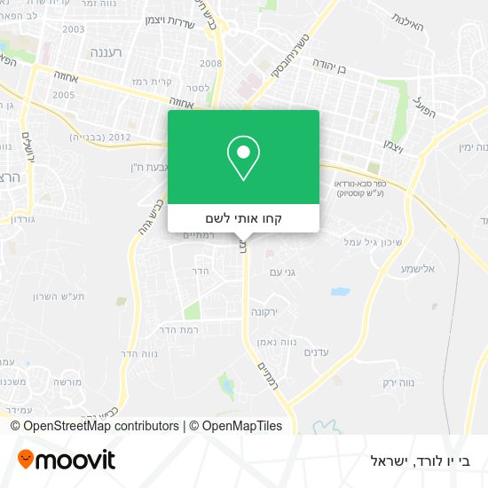 מפת בי יו לורד