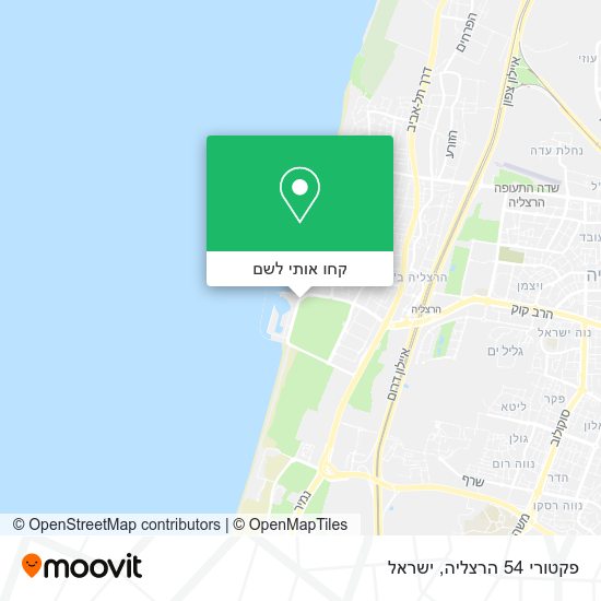 מפת פקטורי 54 הרצליה