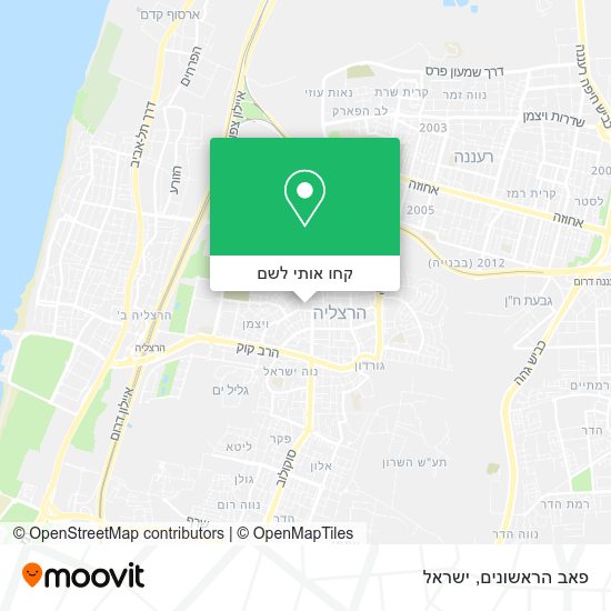 מפת פאב הראשונים