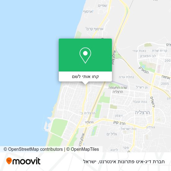 מפת חברת דיג-איט פתרונות אינטרנט