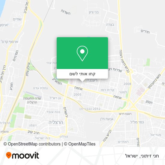 מפת חני זיתוני