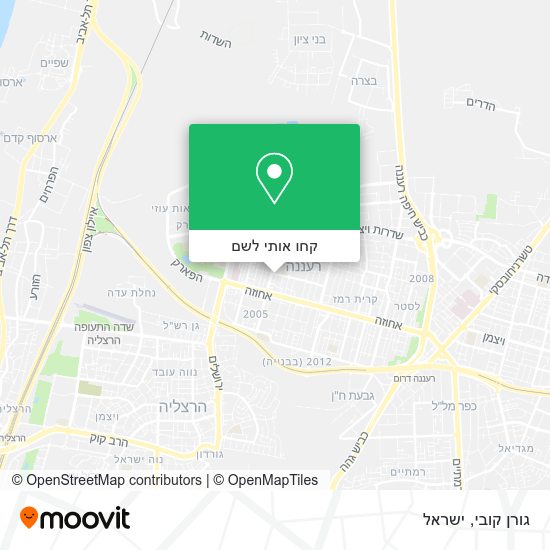 מפת גורן קובי