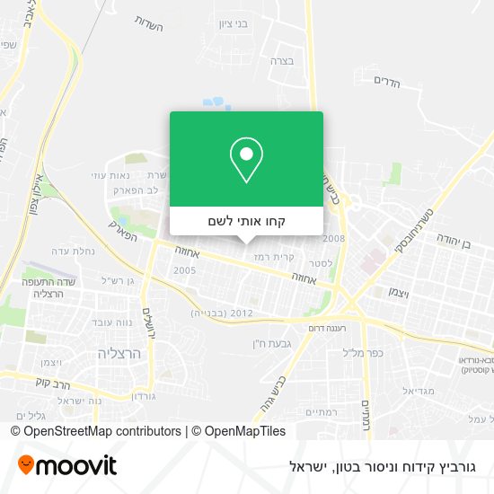 מפת גורביץ קידוח וניסור בטון