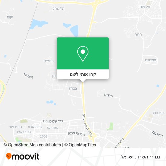 מפת נגררי השרון