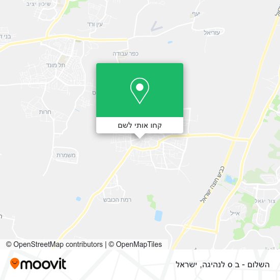 מפת השלום - ב ס לנהיגה