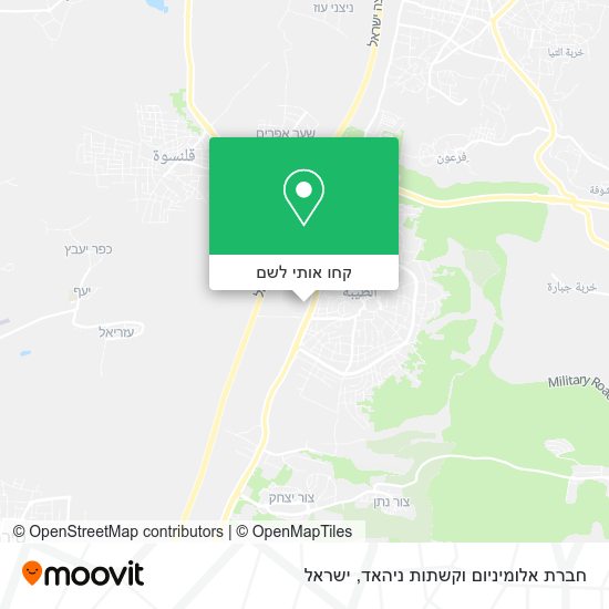 מפת חברת אלומיניום וקשתות ניהאד