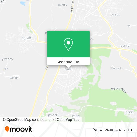 מפת ד ר כייס בראנסי