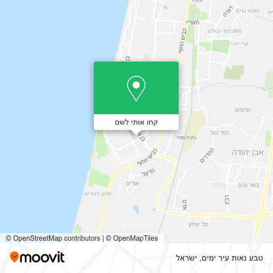 מפת טבע נאות עיר ימים