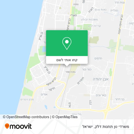 מפת משרדי טן תחנות דלק