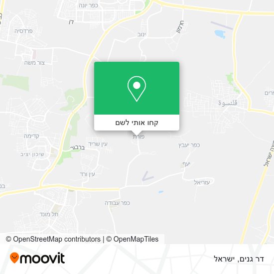 מפת דר גנים